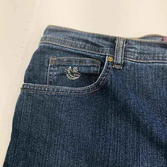 Gloria Vanderbilt Women's Size 16 Petite Denim Blue Jean Preowned Good Condition - Picture 14 of 15